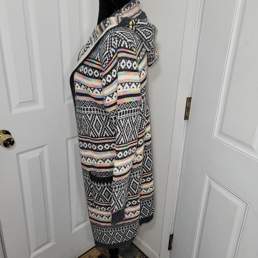 Monteau Multicolor Patterned Cardigan - image 6